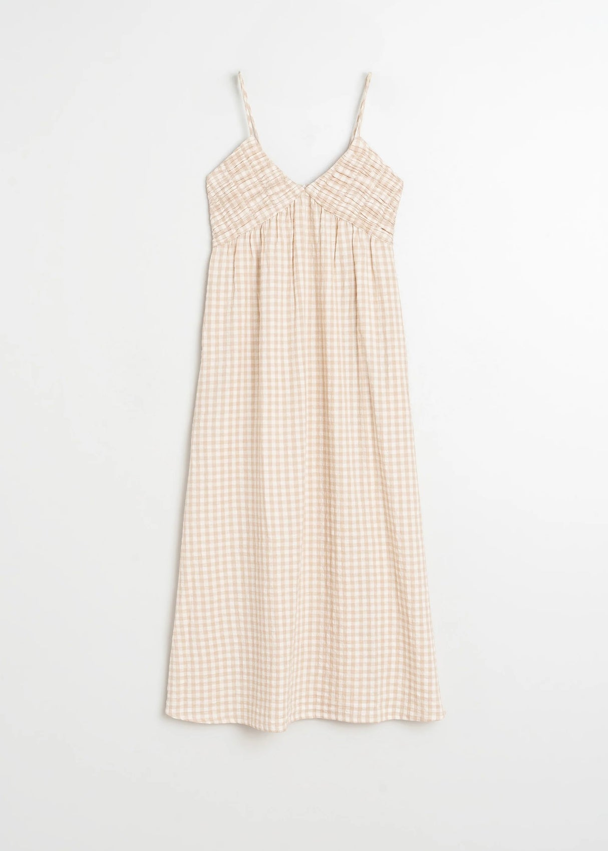 Strappy Gingham Dress