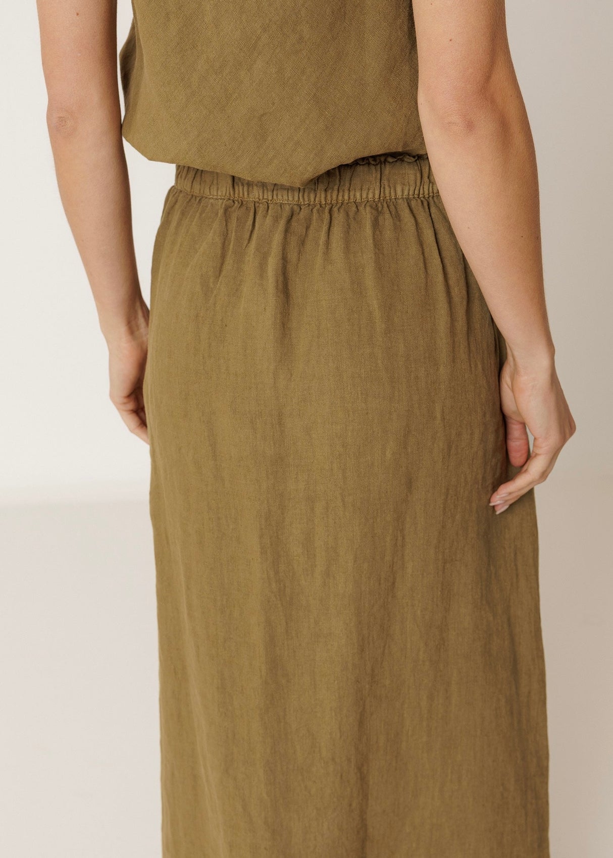 Long Linen Skirt