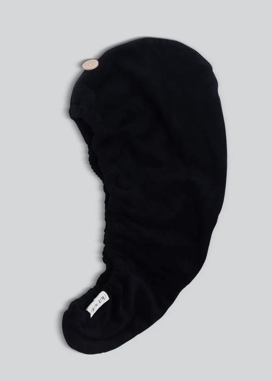 Quick Dry Hair Towel - Eco Black