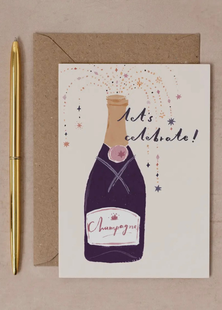 Champagne Celebrate Card