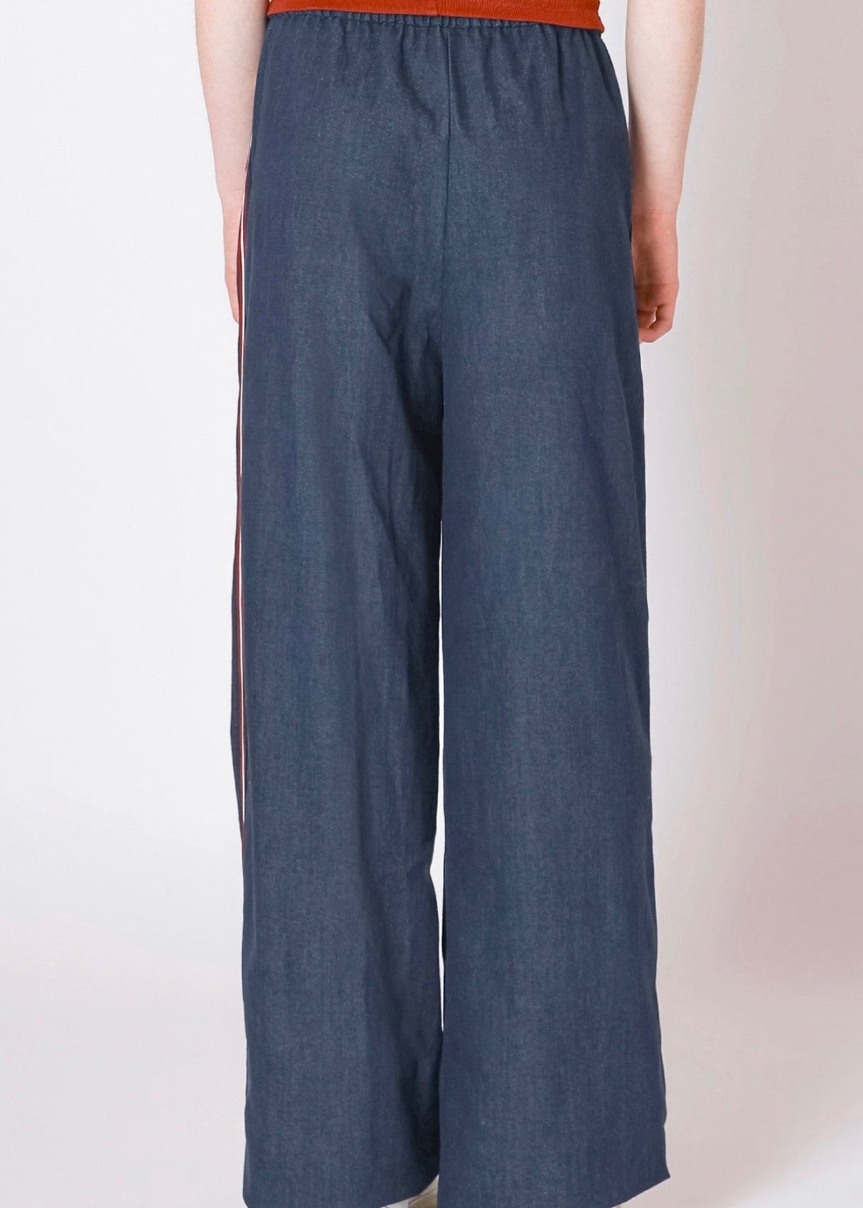 Side Stripe Wide Leg Jeans