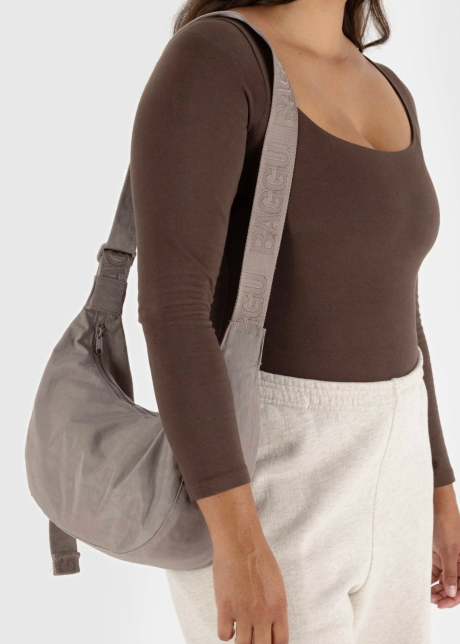 Medium Nylon Crescent Bag