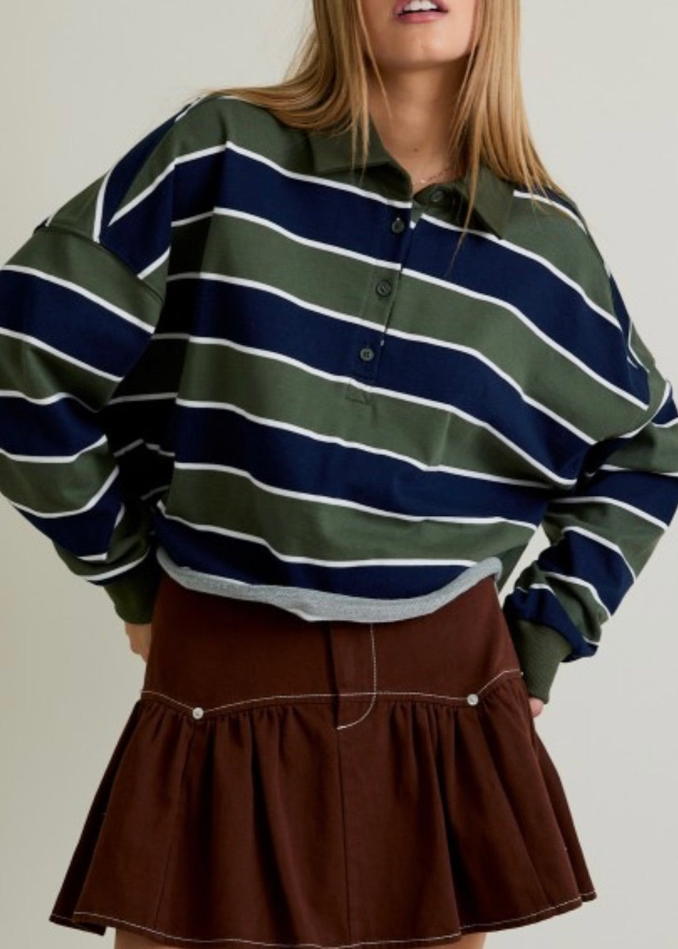 Shaun Cropped Rugby Polo