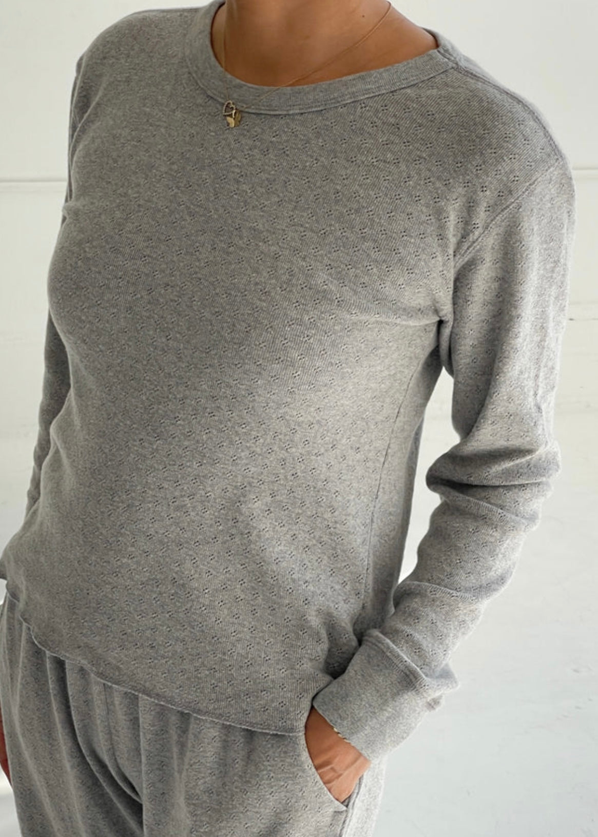 Pointelle Fundamental Tee