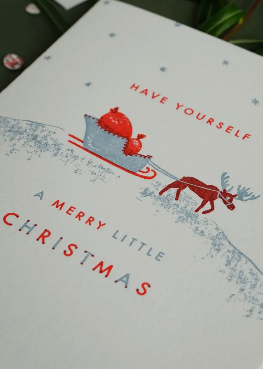 Little Christmas Moose Card
