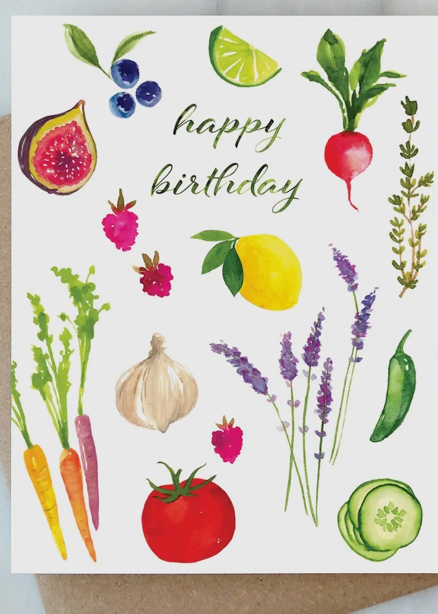 Garden Birthday Card