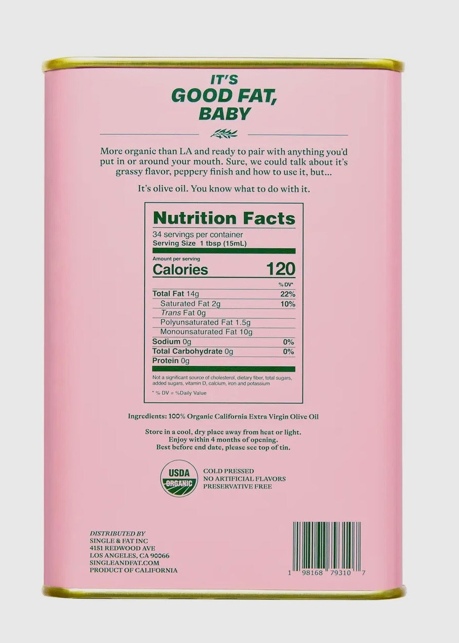 California Organic Extra Virgin Olive Oil