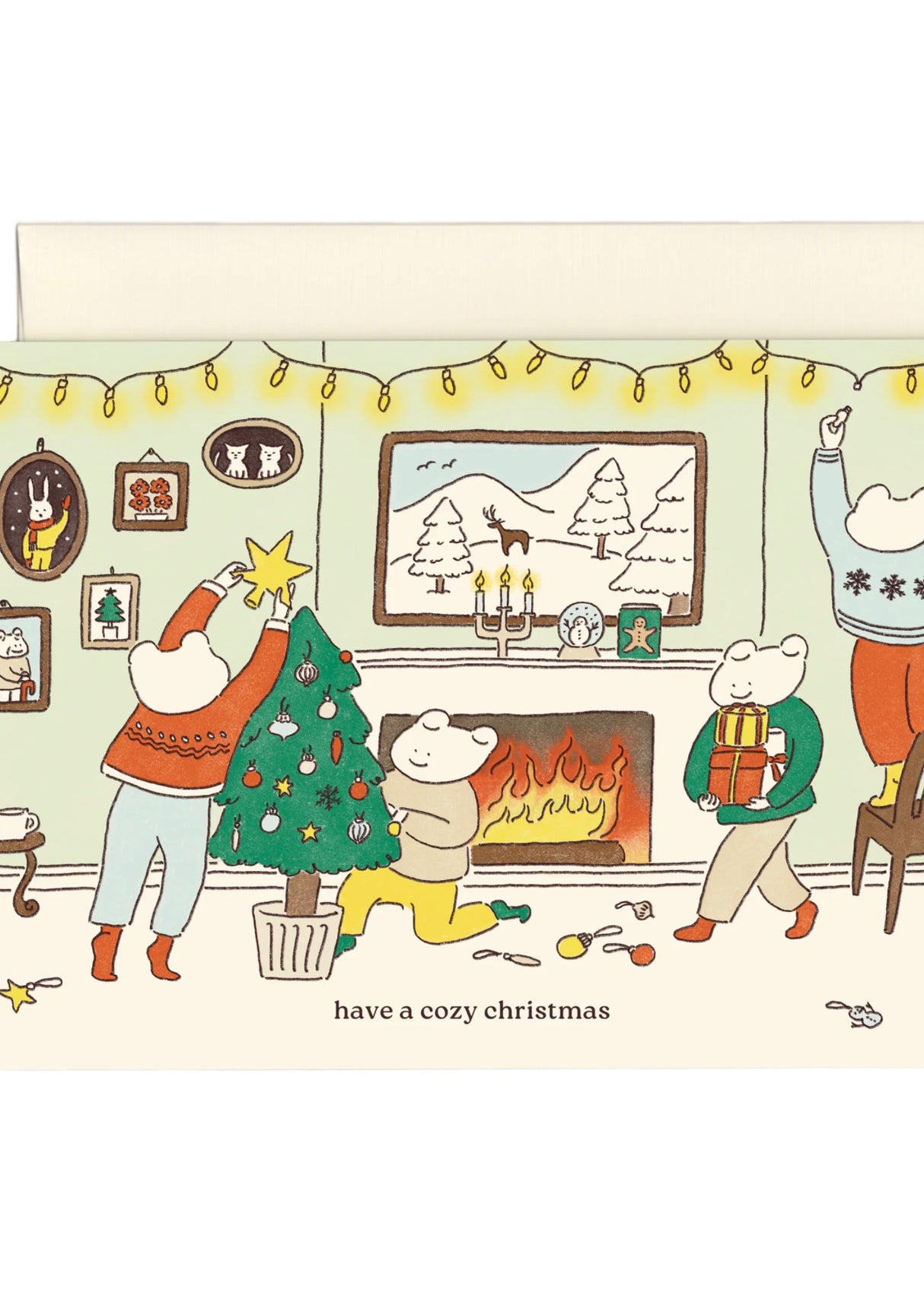 Christmas Card - Cozy Fireplace