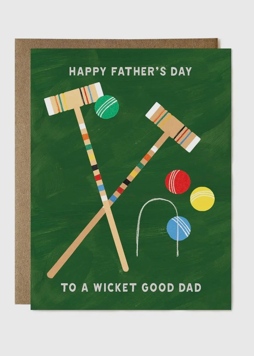 Father's Day Croquet Card