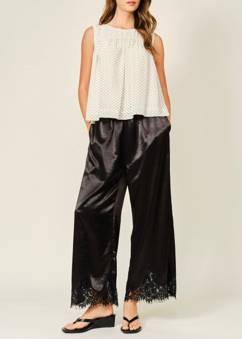 Bella Satin Lace Pants