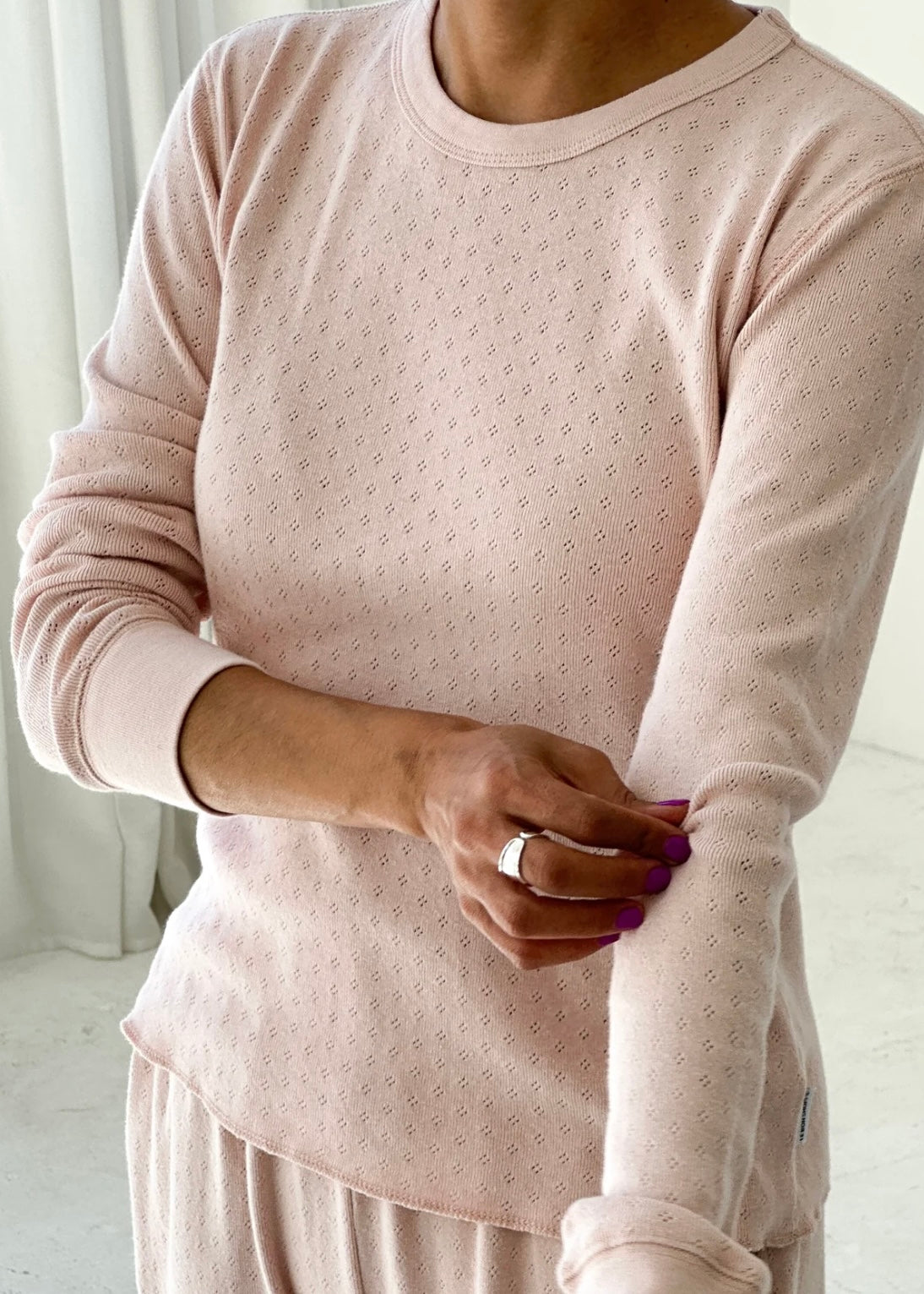 Pointelle Fundamental Tee