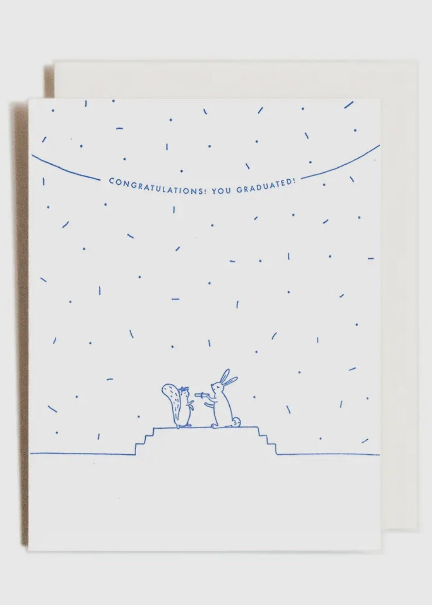 Grad Squirrel Greeting Card