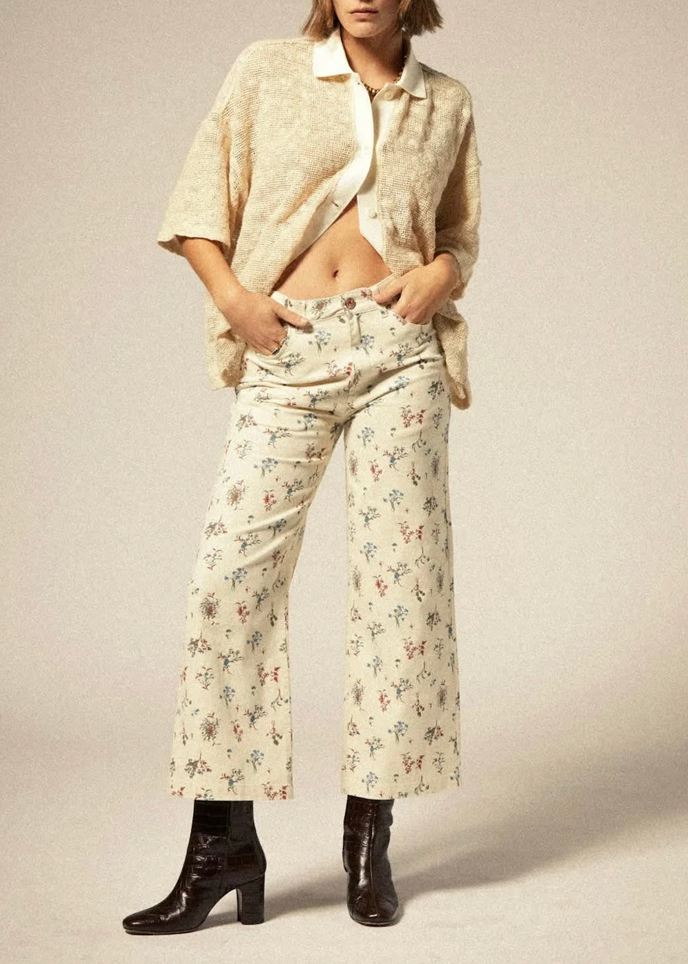 Margo Cropped 5-Pocket Pant