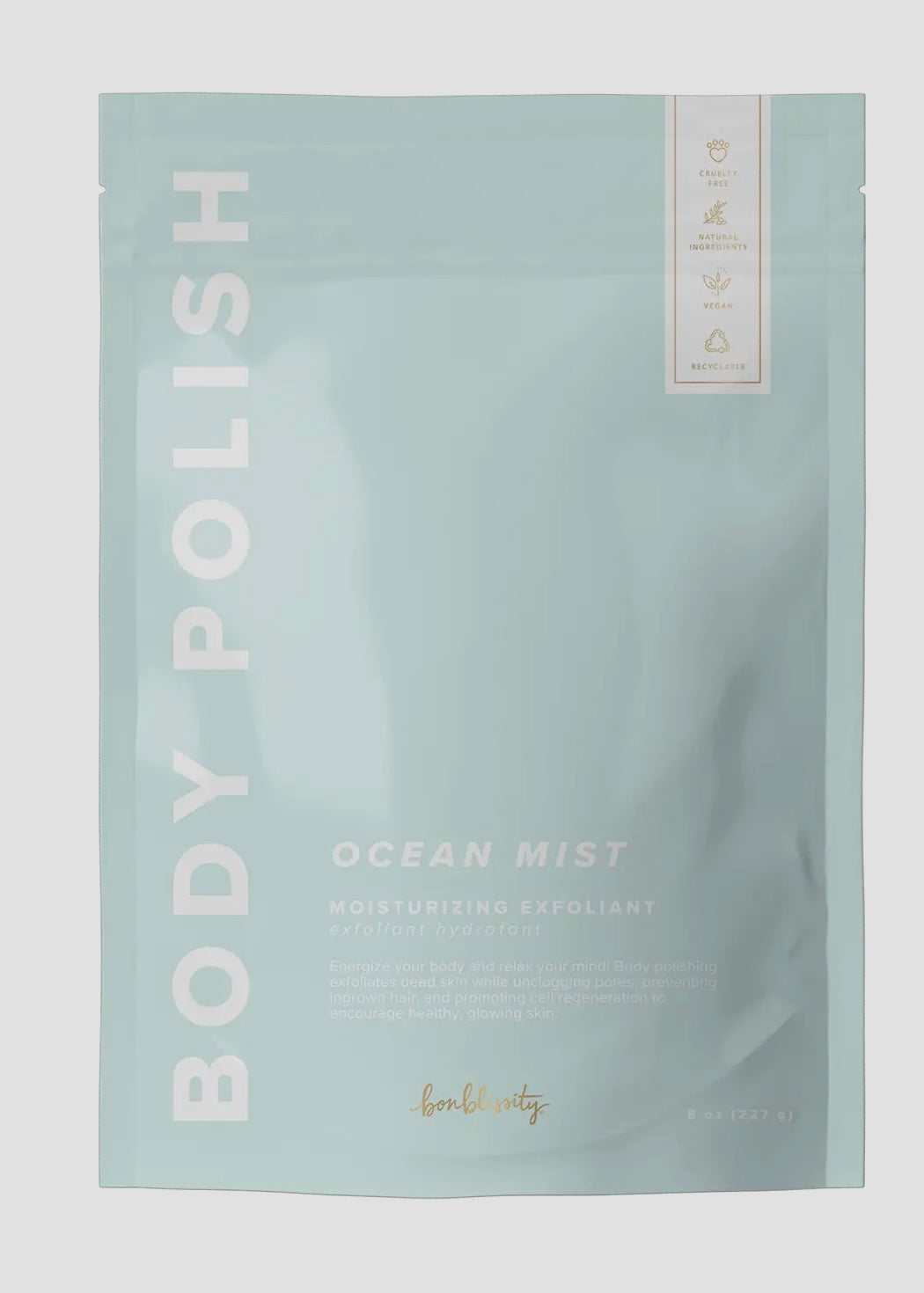 Ocean Mist Body Polish Scrub W/Gold Spoon
