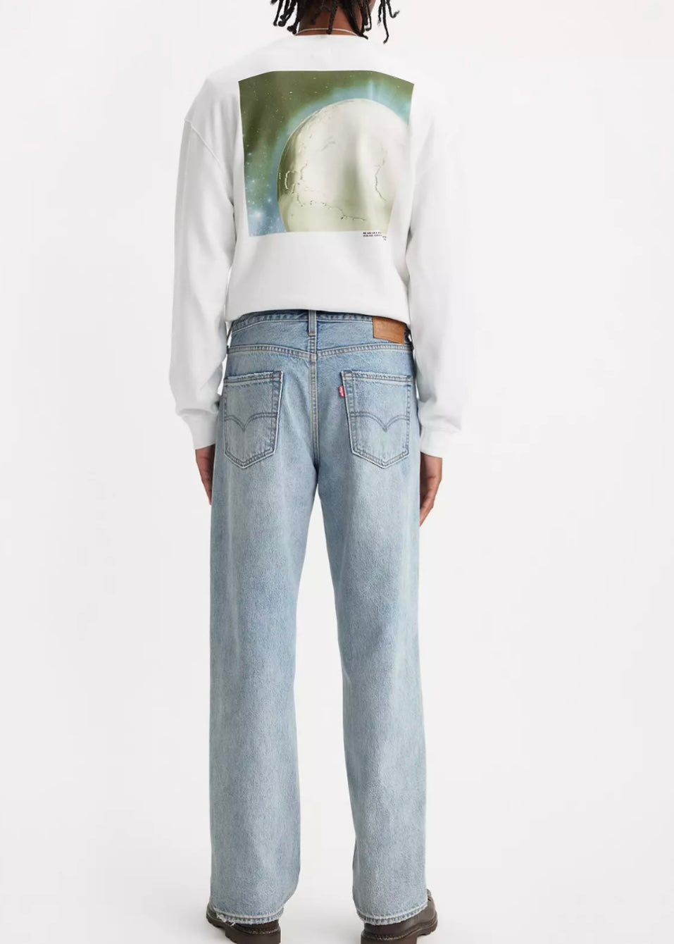 568 Loose Straight Baby Blue Essentials