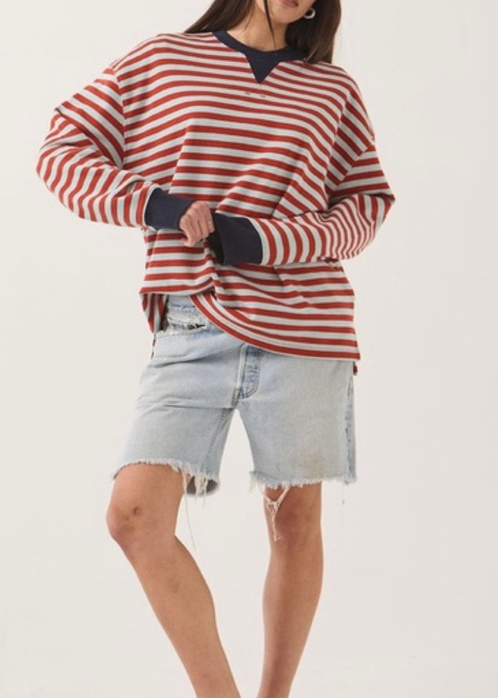 Retro Long Sleeve Crew