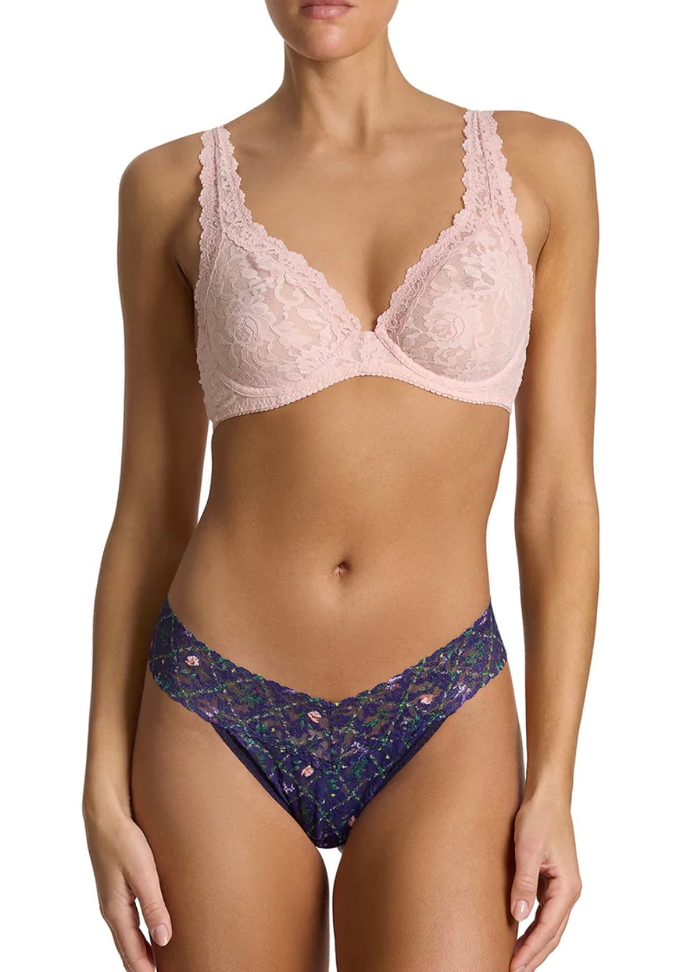 Signature Lace Printed Thong