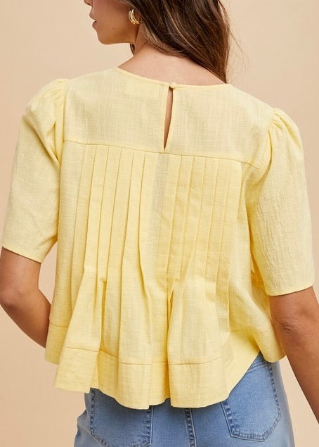 Sunshine Flutter Sleeve Top