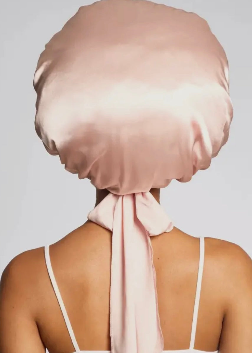 Adjustable Oversized Satin Bonnet