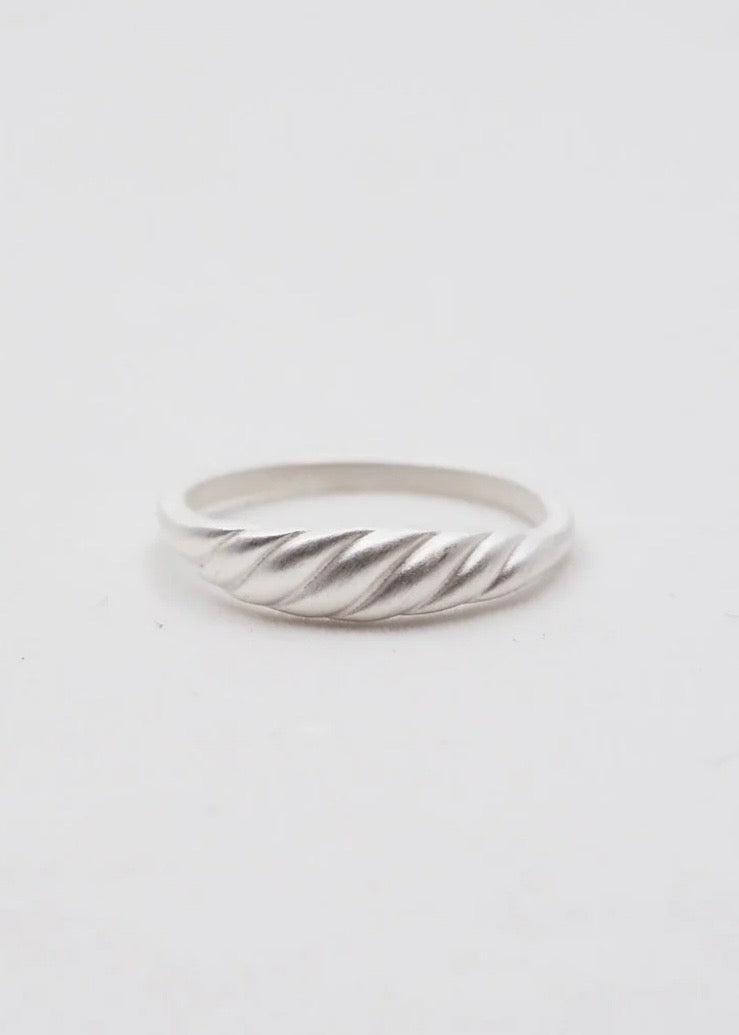Meridian Signet Ring in Sterling Silver