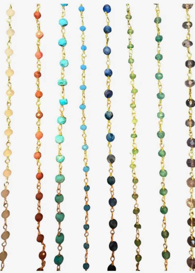 Gemstone Charm Holder Necklace w/ Extender