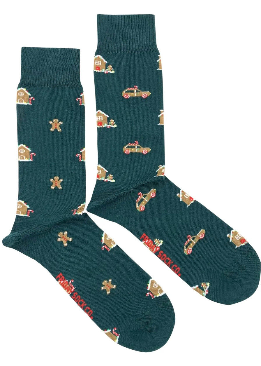 Gingerbread House Socks