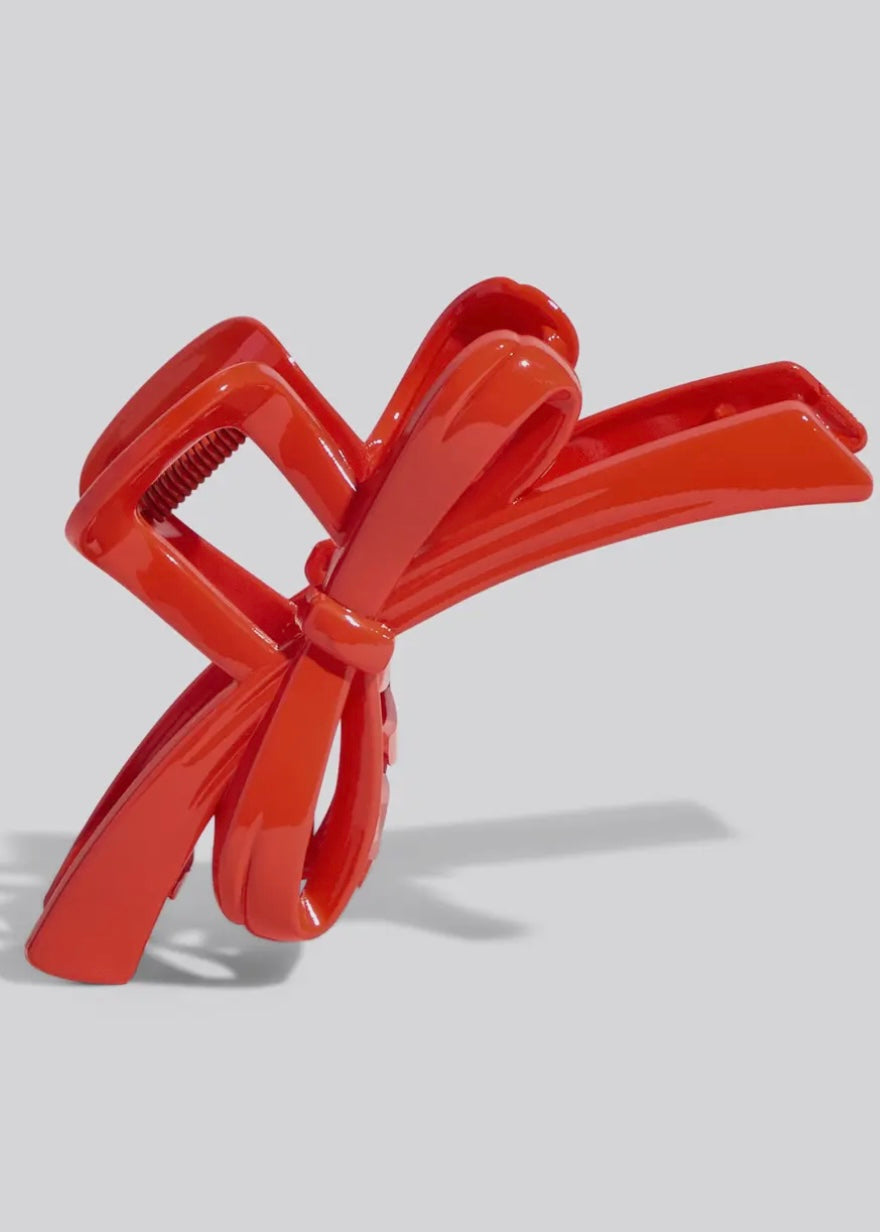 The Grinch X Kitsch Red Bow Claw Clip