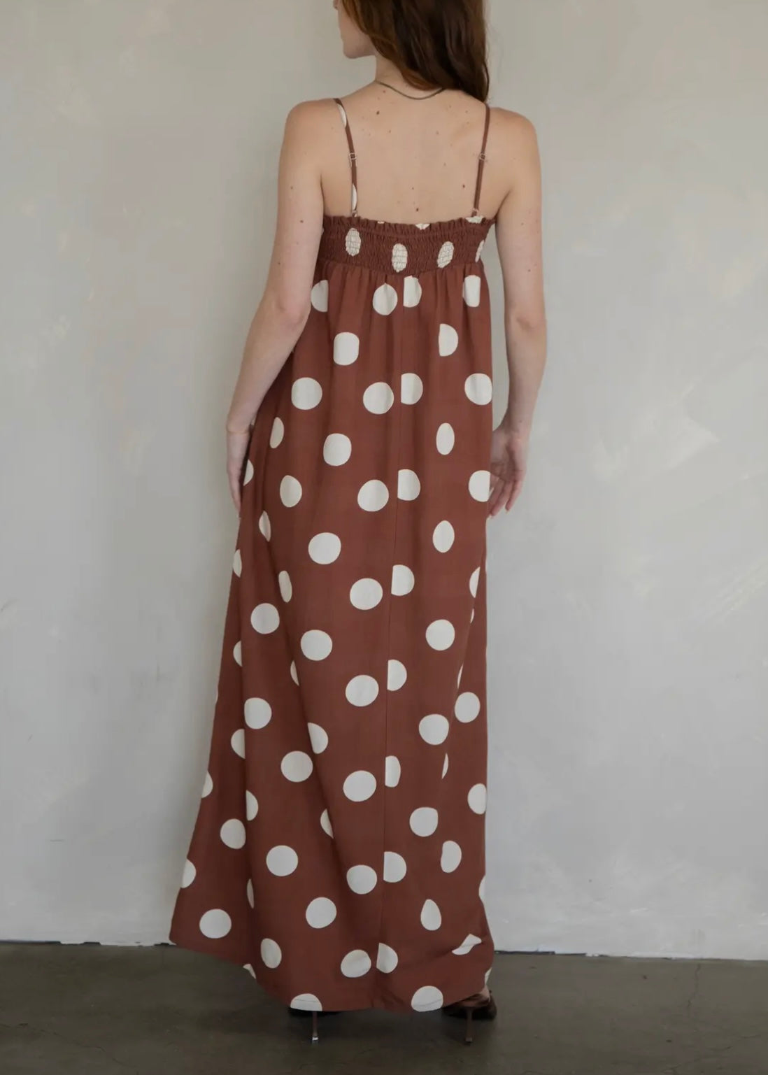 Sandy Polka Dot Maxi