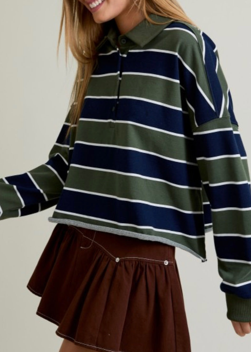 Shaun Cropped Rugby Polo