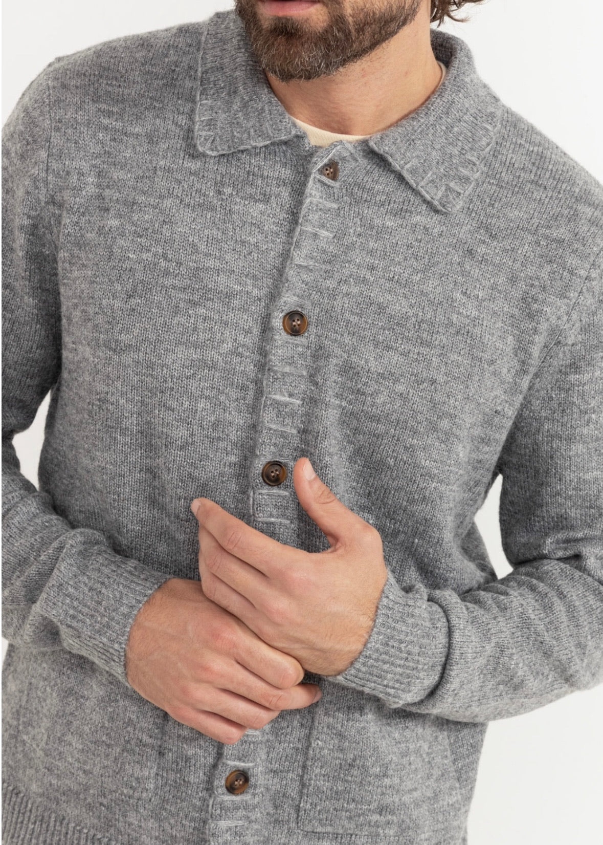 Mohair Whip Stitch Knit Sweater