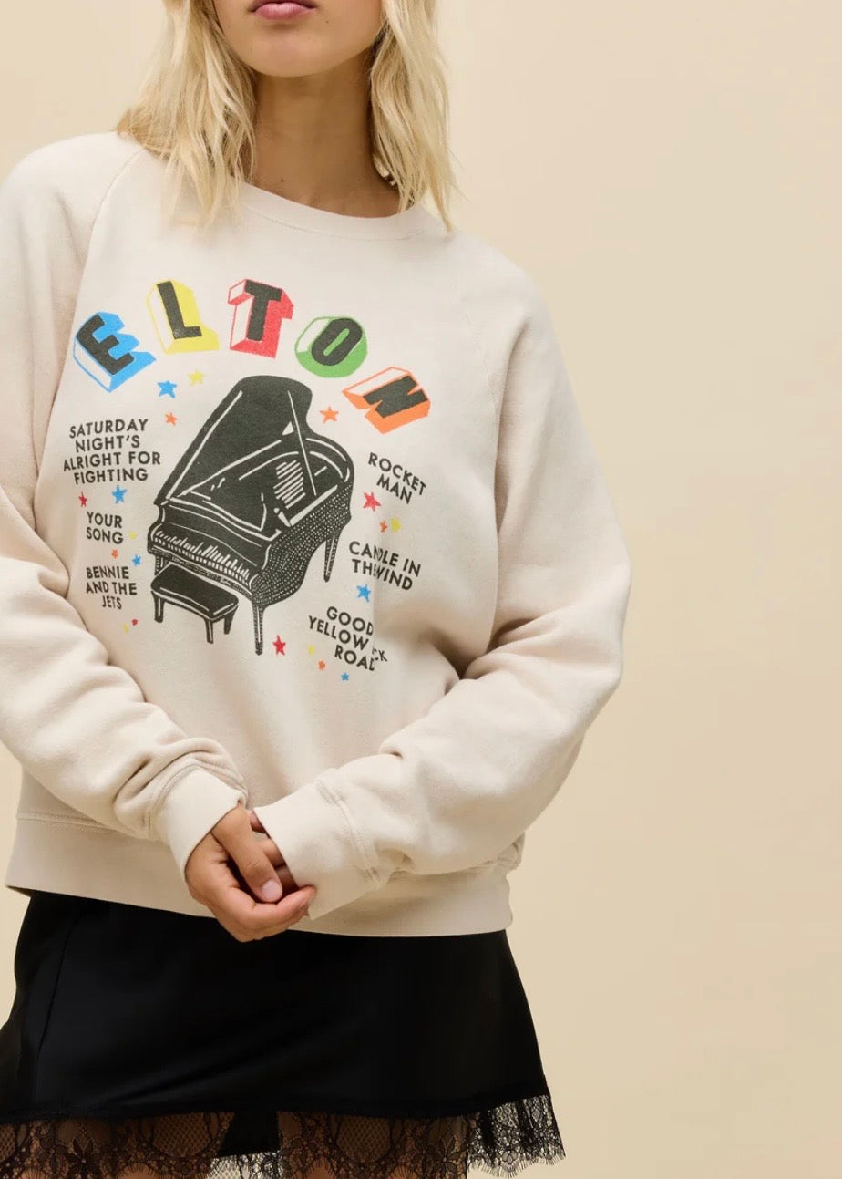 Elton John Rainbow Piano Sweatshirt