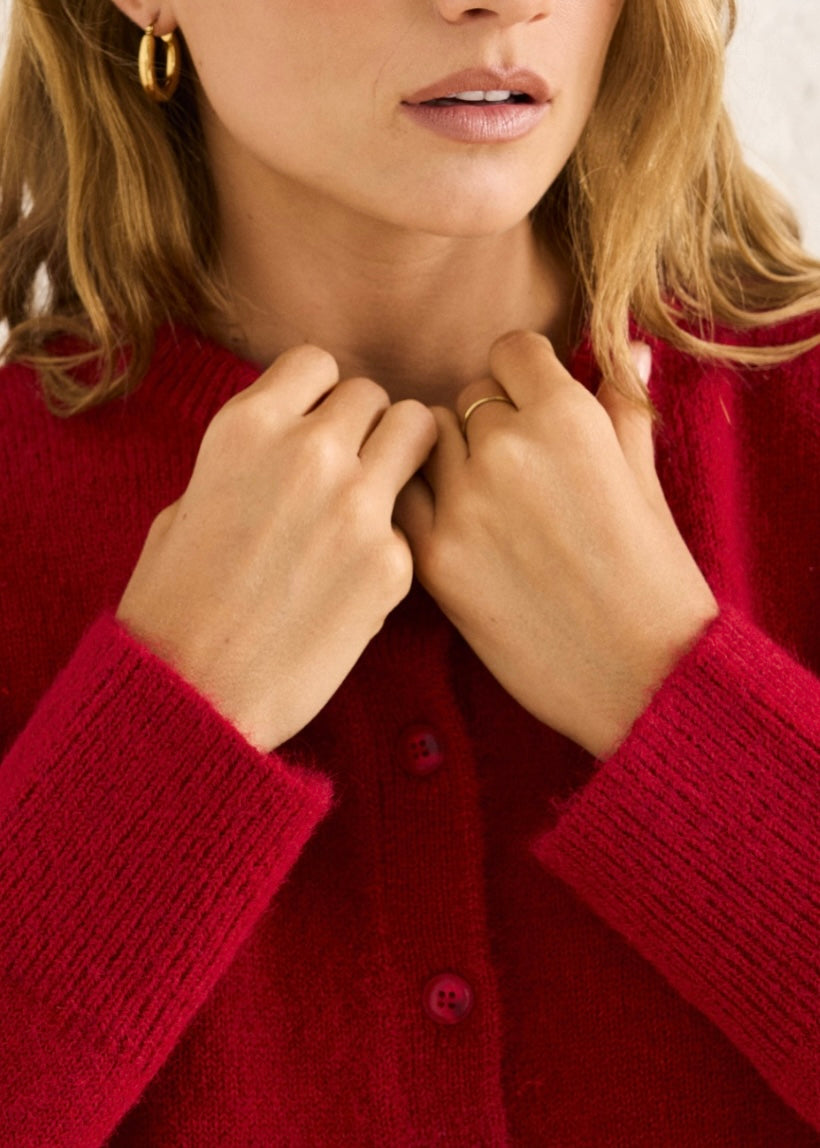 Estelle Fluffy Knit Cardigan