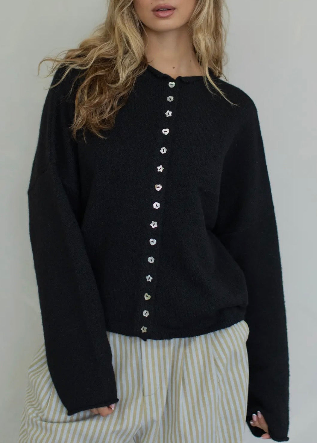 Piper Mismatched Button Cardigan