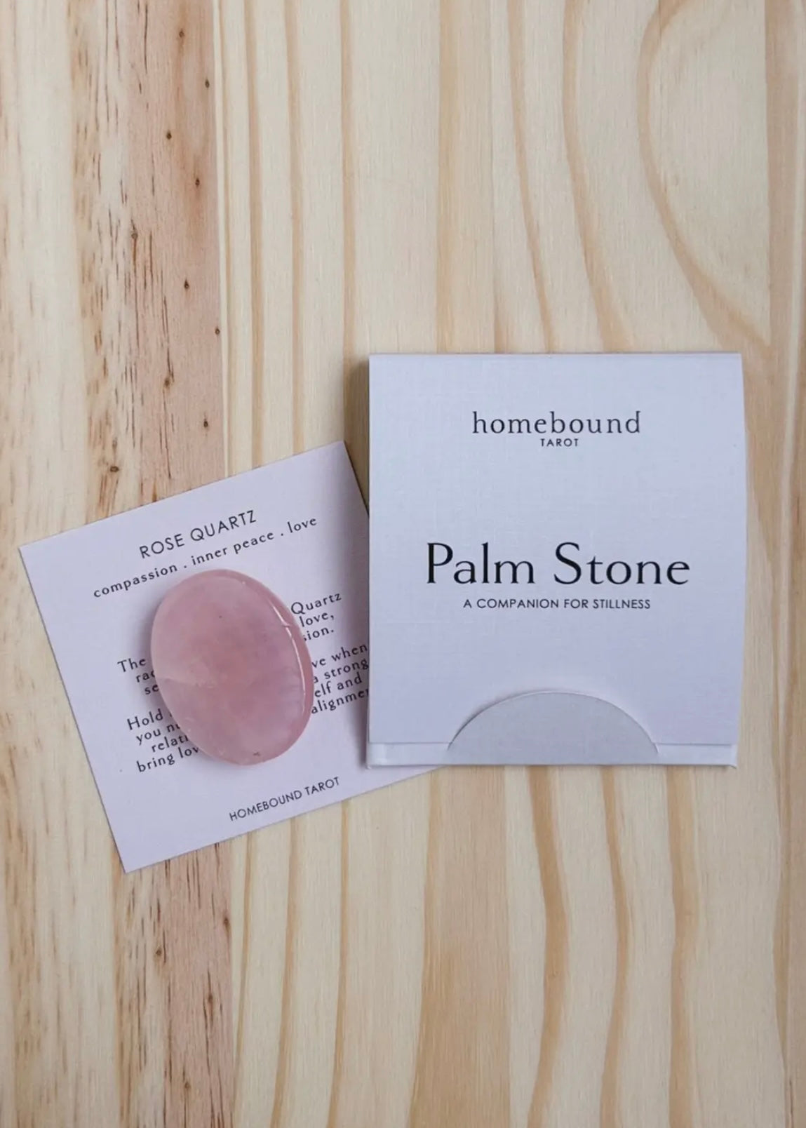 Palm Stone | Rose Quartz