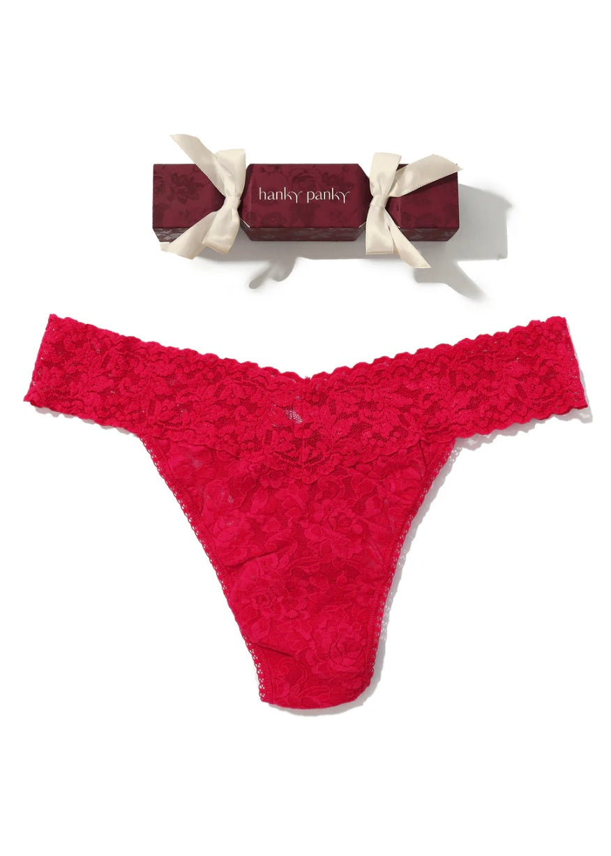 Signature Lace® Thong Holiday Cracker Beet Juice