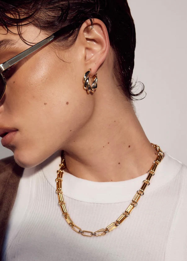 Dalia Two-Tone Chain Necklace