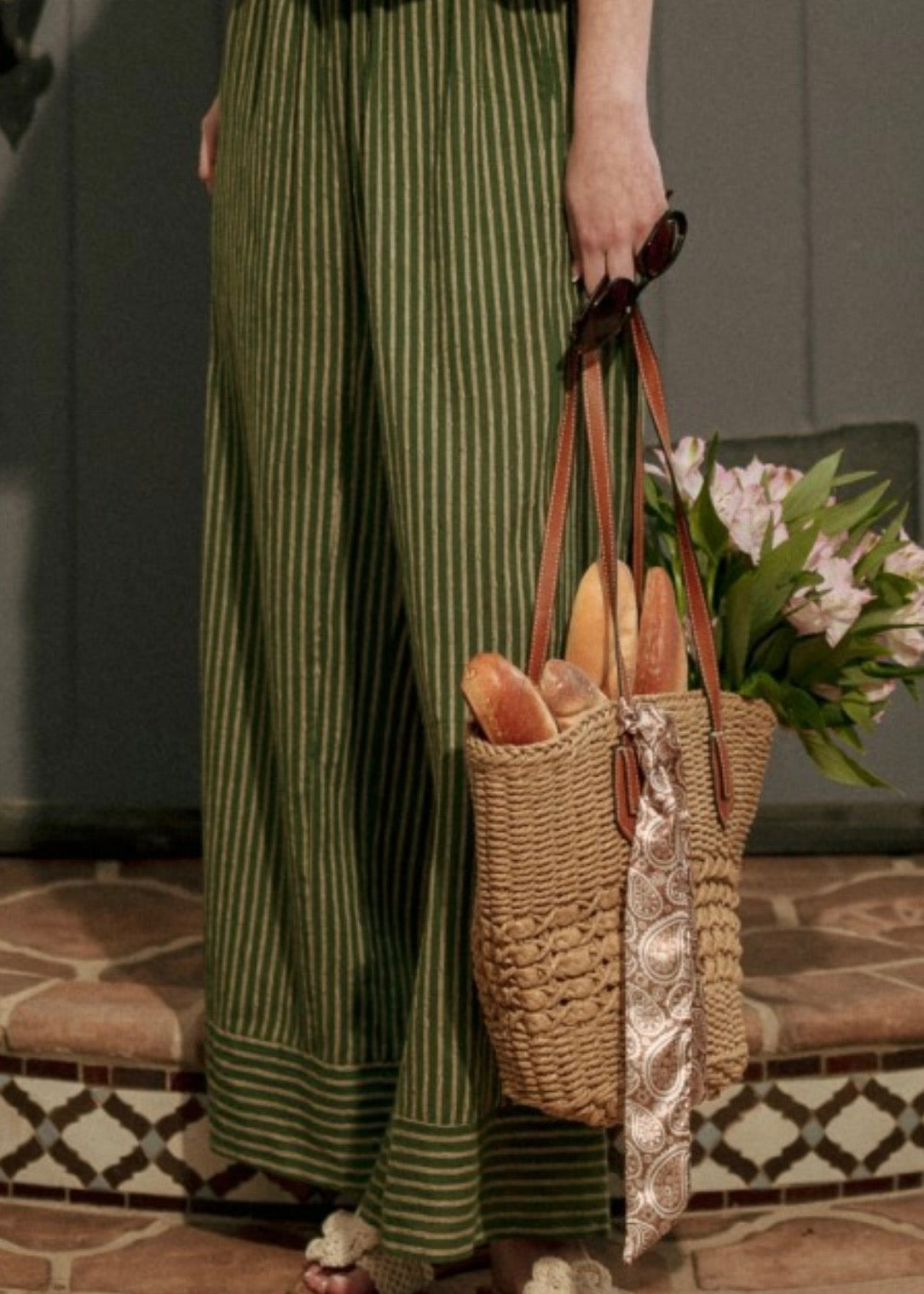 Olive Grove Stripe Pants
