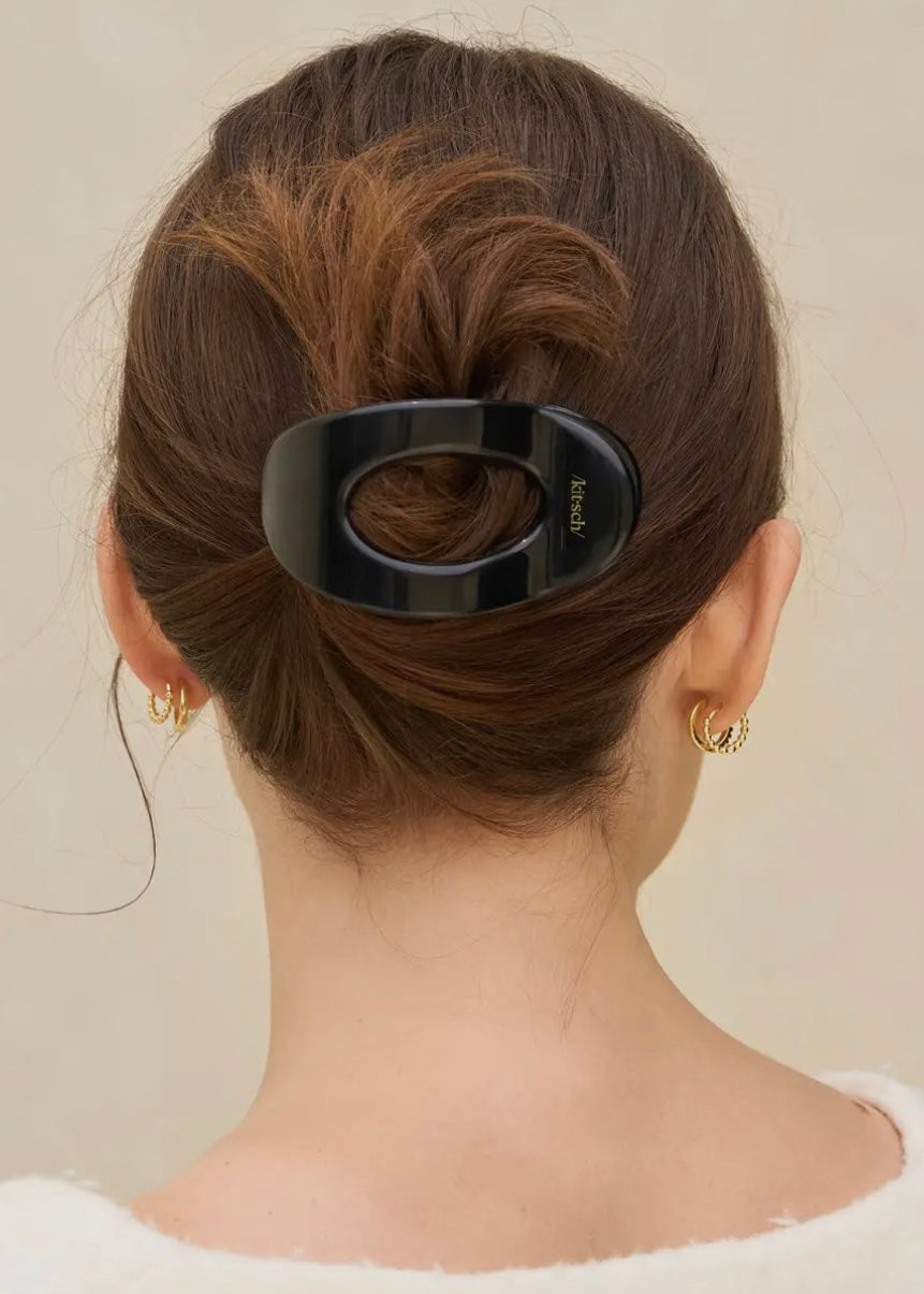 Black Flat Cloud Clip