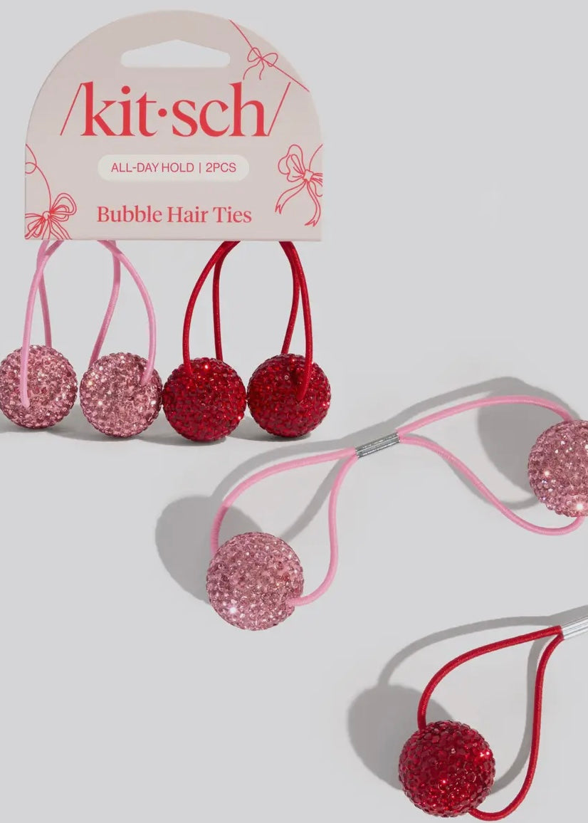 Holiday Bubble Hair Ties 2pc Set