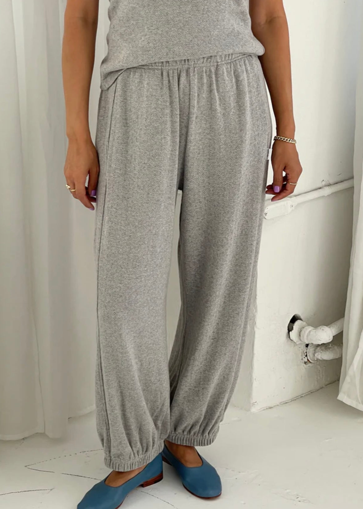 Pointelle Balloon Pants