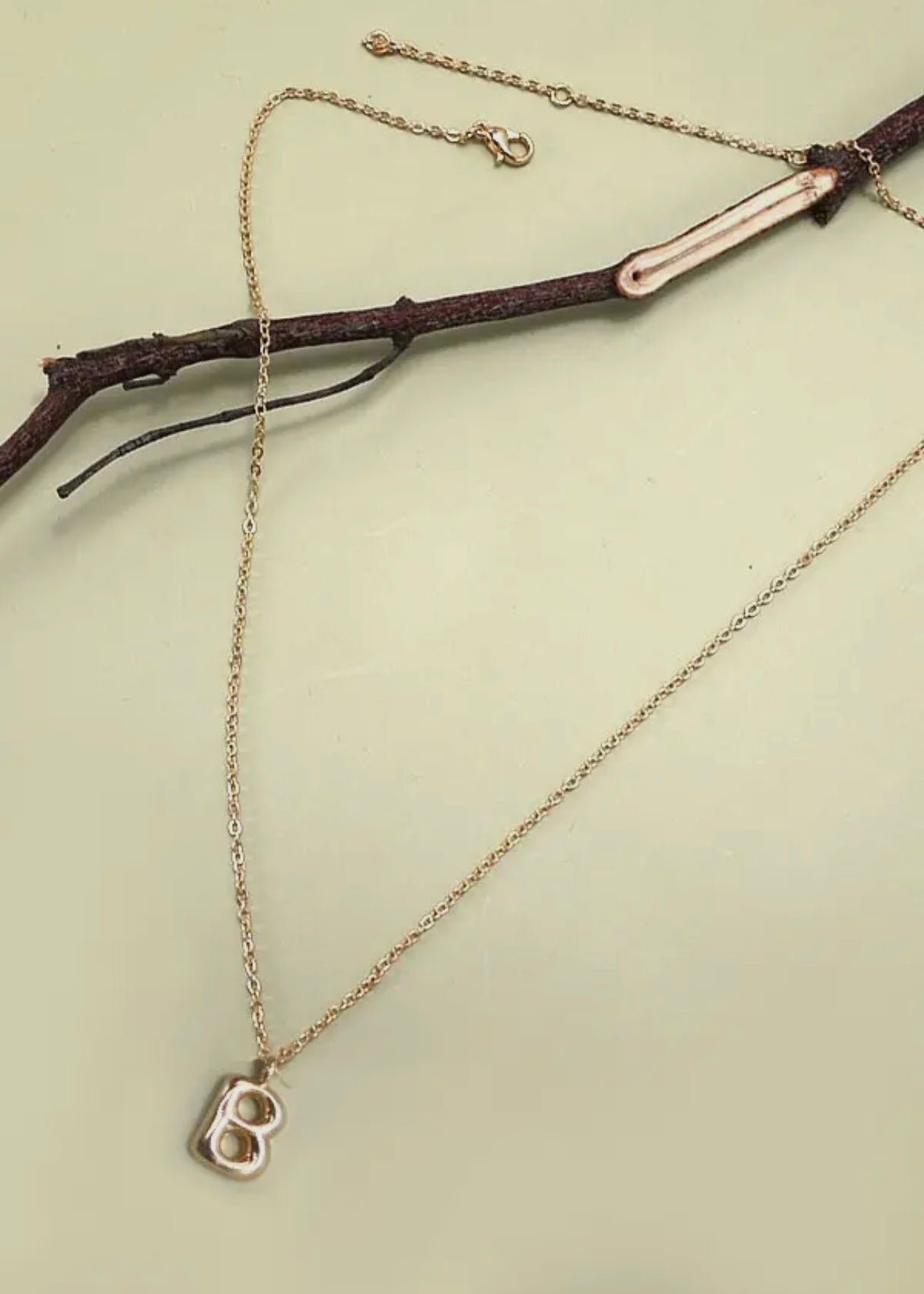 Personalized Bubble Balloon Initial Necklace