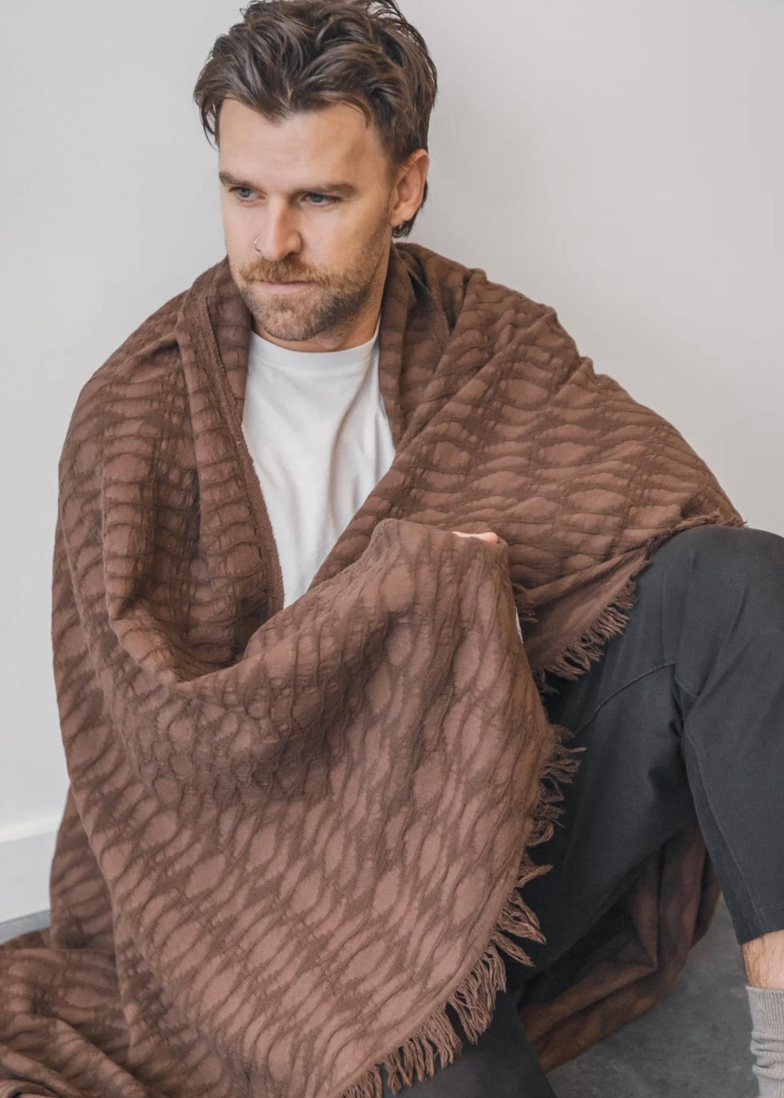 THE ARNELL | Ikat Weave Lightweight Throw