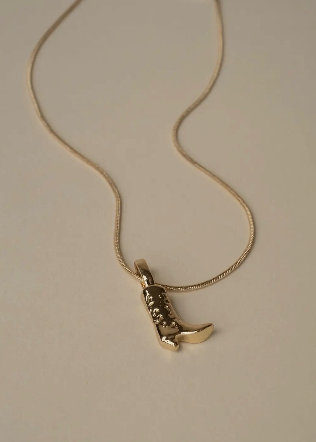 Cowgirl Boot Necklace