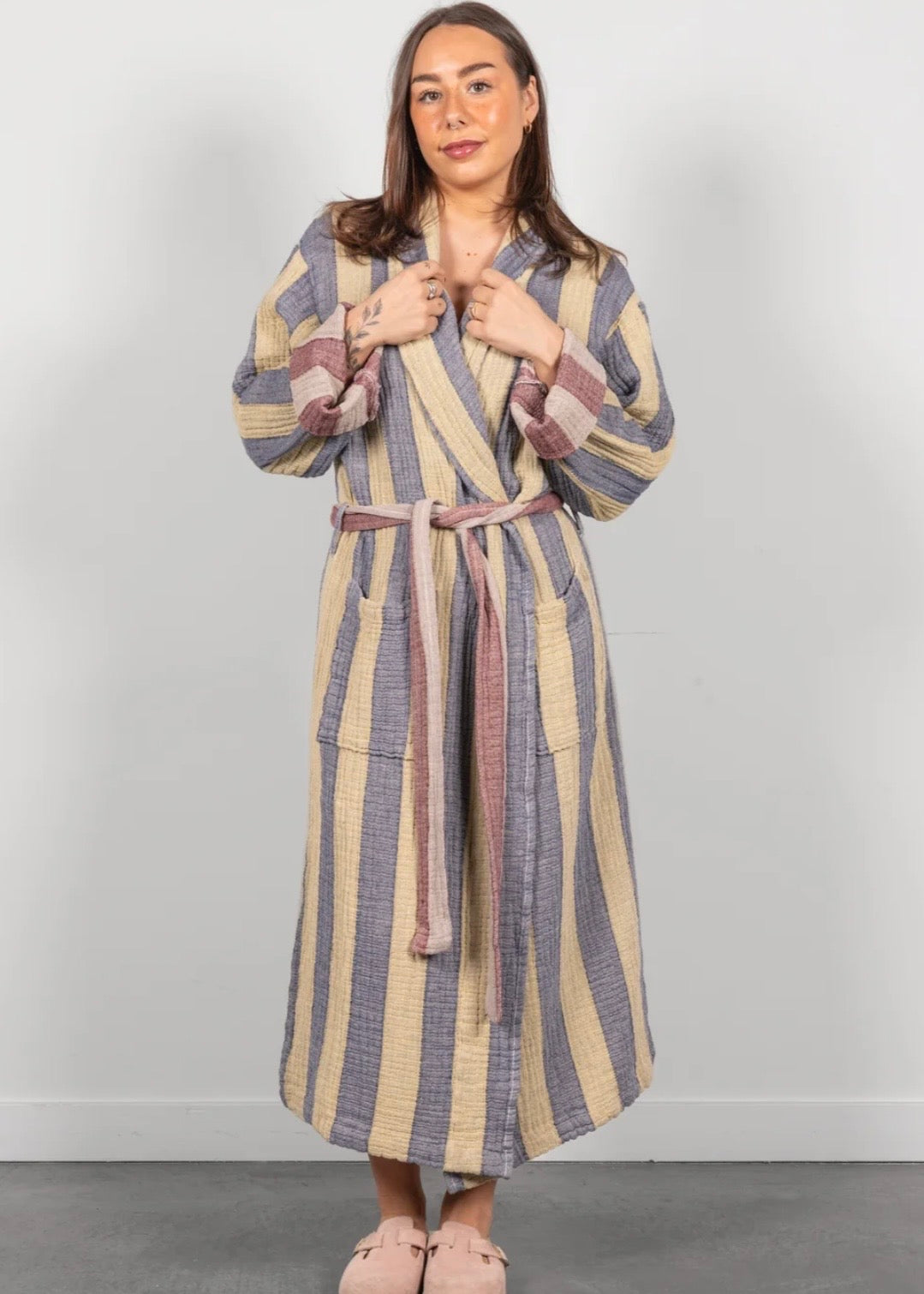 THE CASCADE | Stripe Unisex Robe