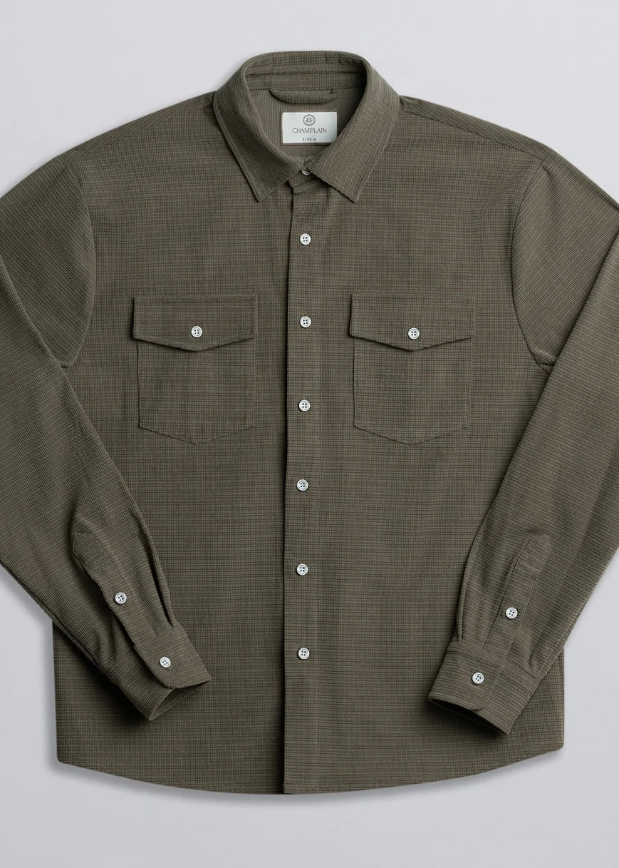 Textured Overshirt