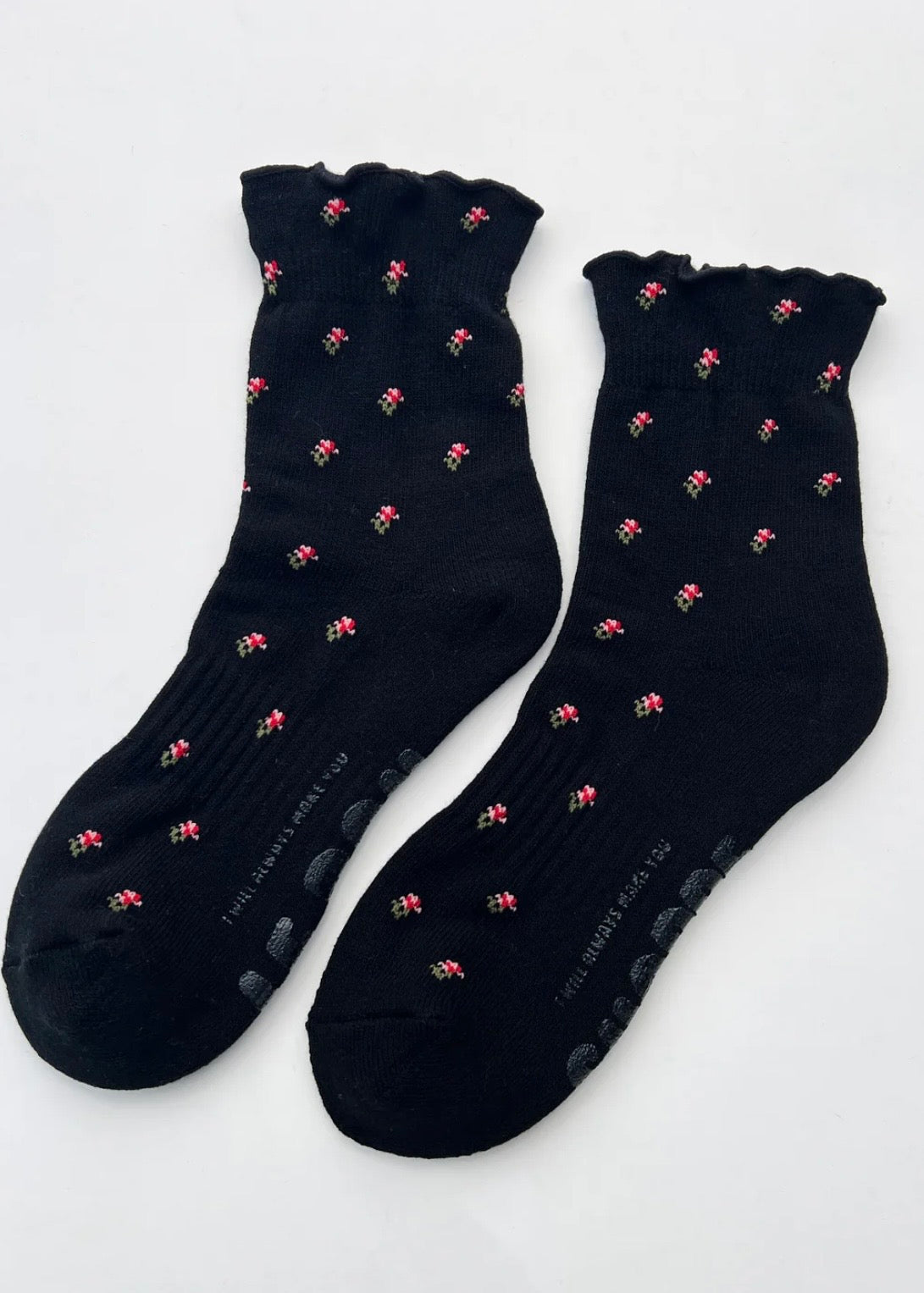 Petal Ruffle Hugger Sock