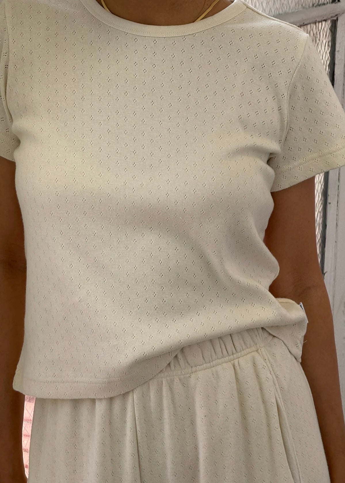 Pointelle Babe T-Shirt