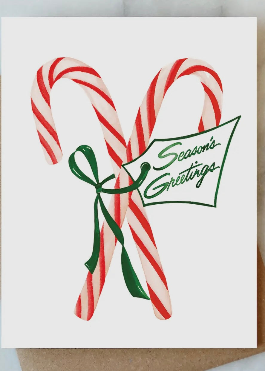 Peppermint Holiday Card