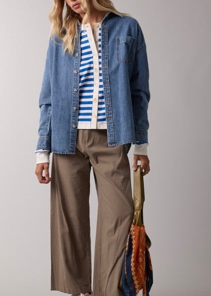 Joni Denim Button Up
