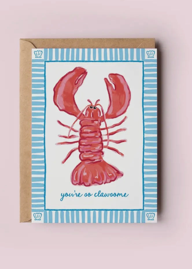 Lobster Beach Coastal Card